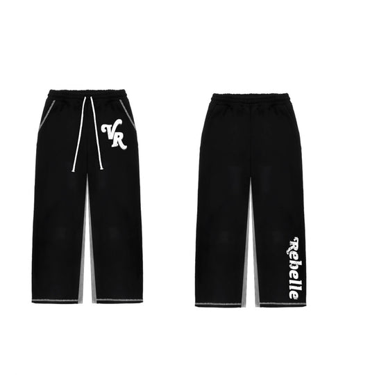 Ville Rebelle Standard Male Black Flared Pants - (Please Read Information Below)