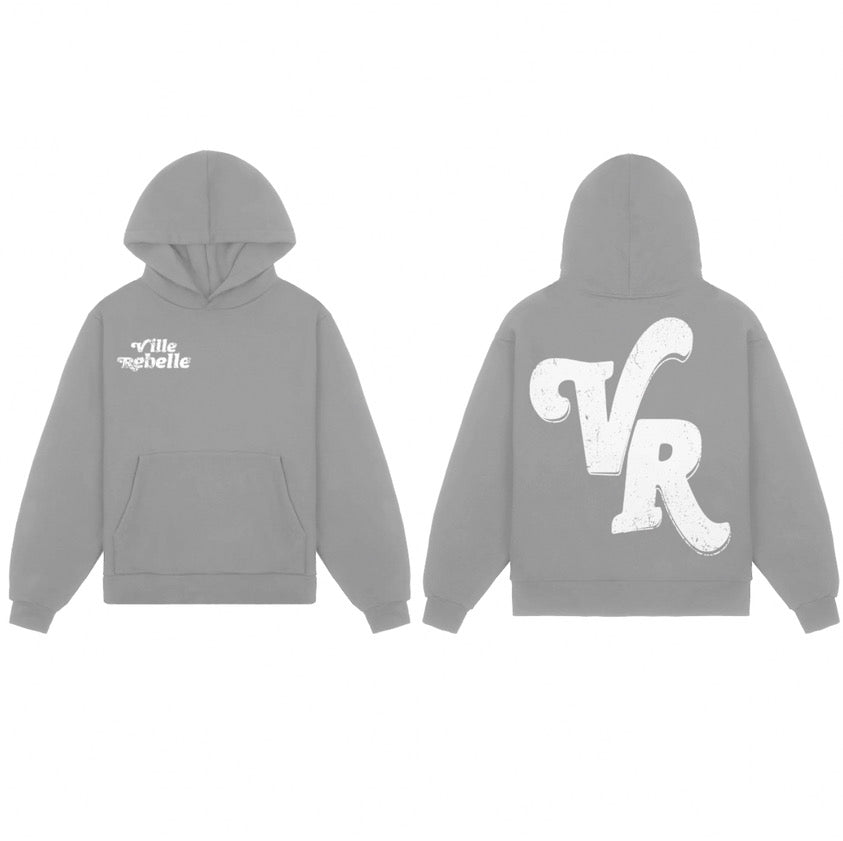 Ville Rebelle Standard Unisex Grey Hoodie